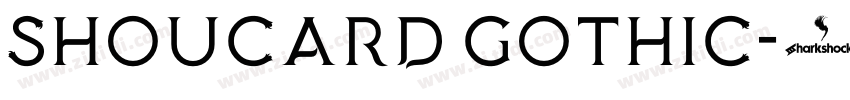shoucard gothic字体转换